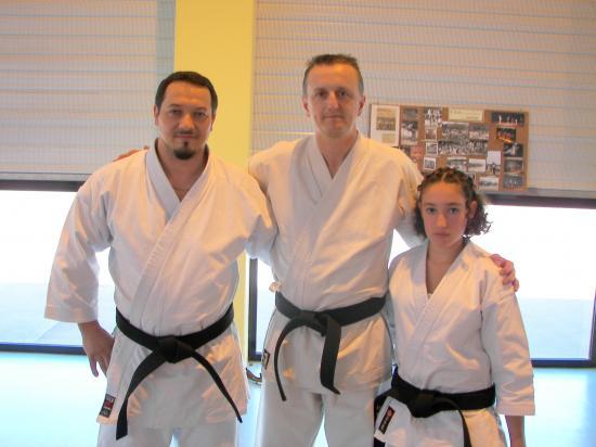 les trois ceinture noir du club